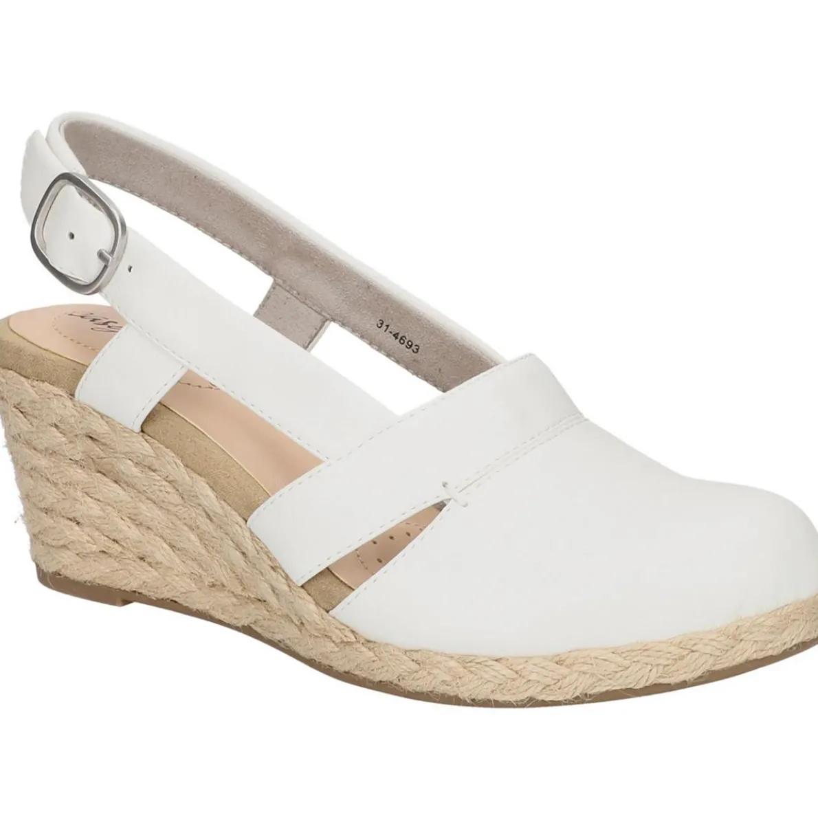 Stargaze Faux Leather Closed Toe Wedge Sandals