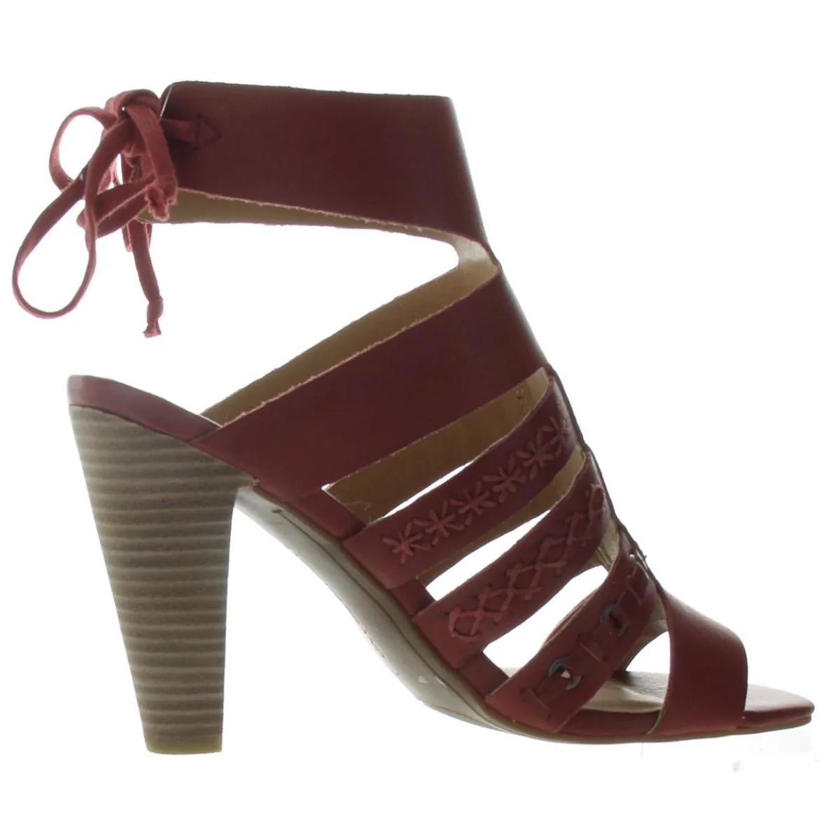 Radfas Nubuck Back Tie Heels