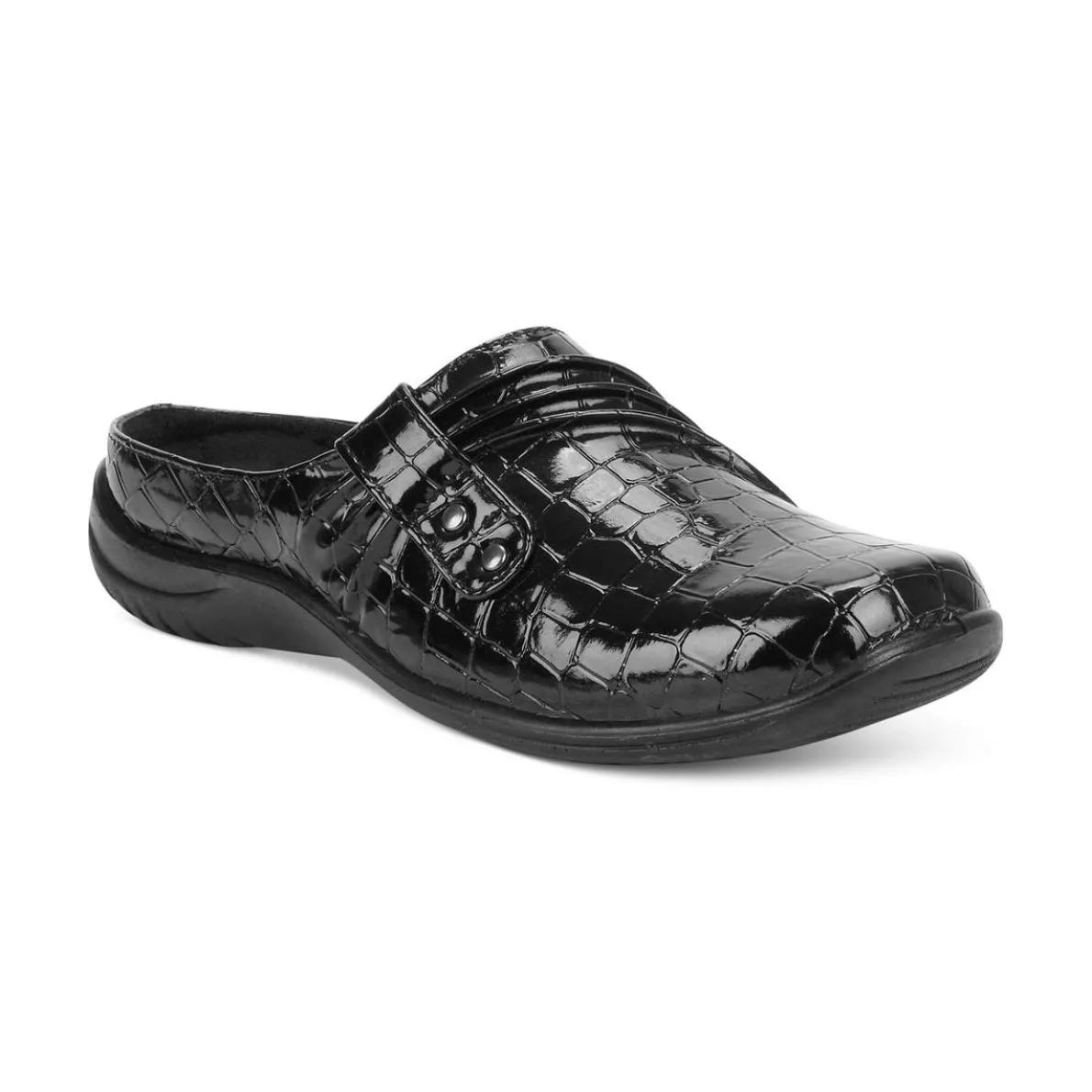 Holly Faux Leather Stretch Mules