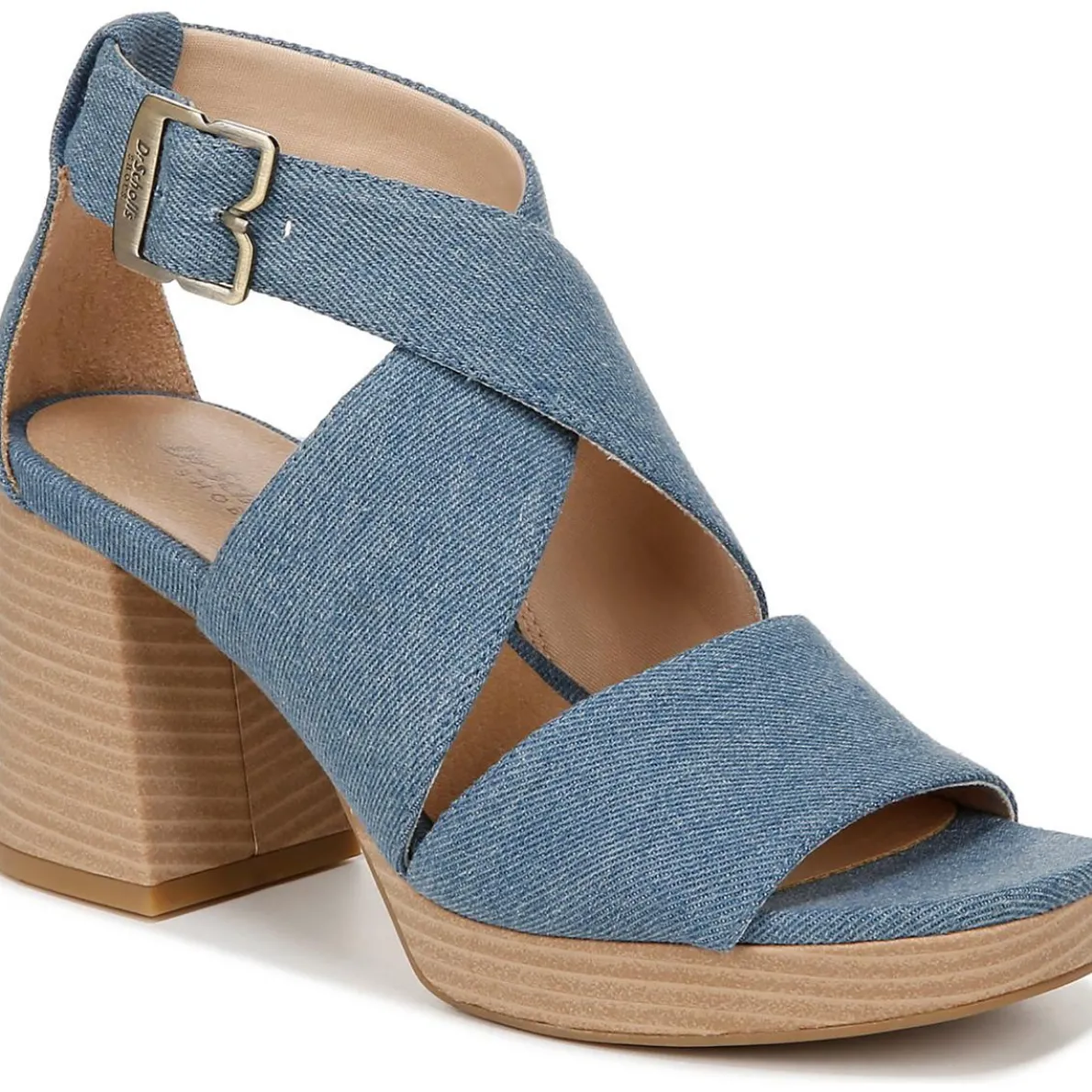 Maya Denim Block Heel Heels
