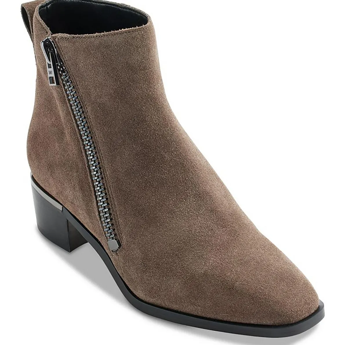 Brenlyn Zipper Suede Ankle Boots
