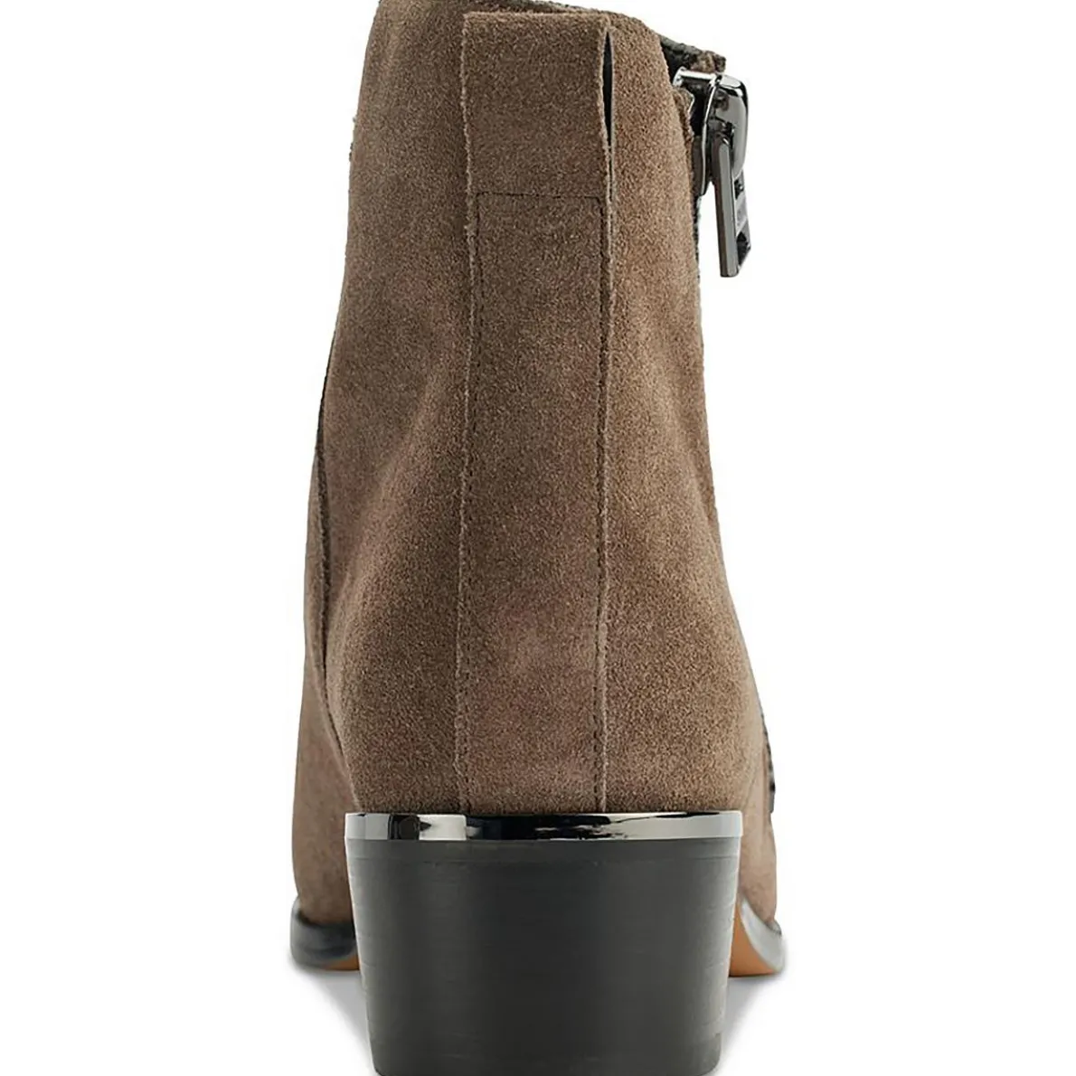 Brenlyn Zipper Suede Ankle Boots