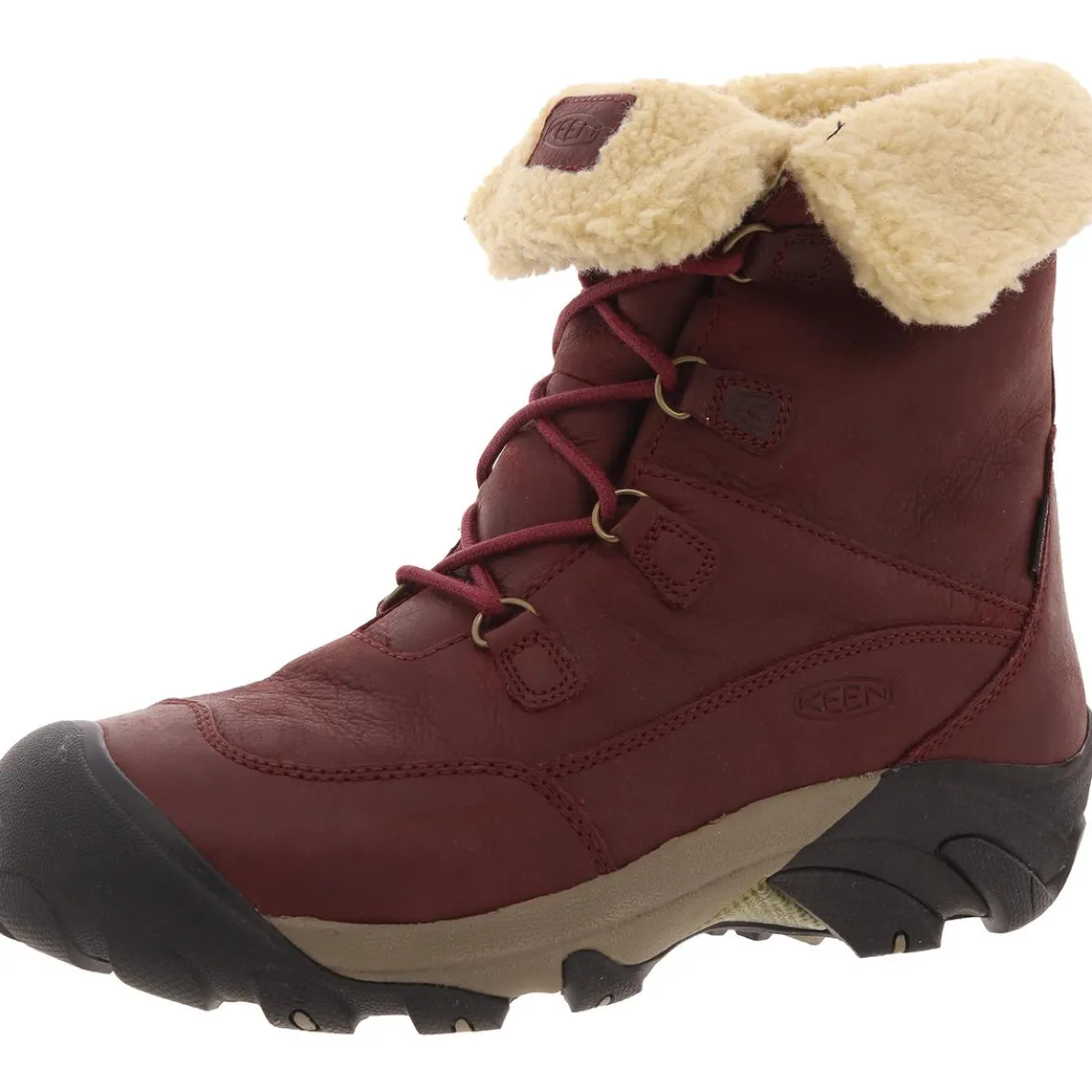 Betty Lugged Sole Leather Winter & Snow Boots