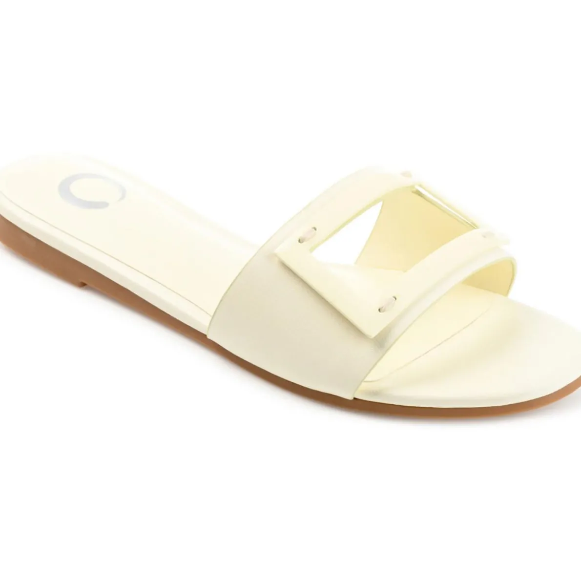 Clair Faux Leather Embellished Flip-Flops