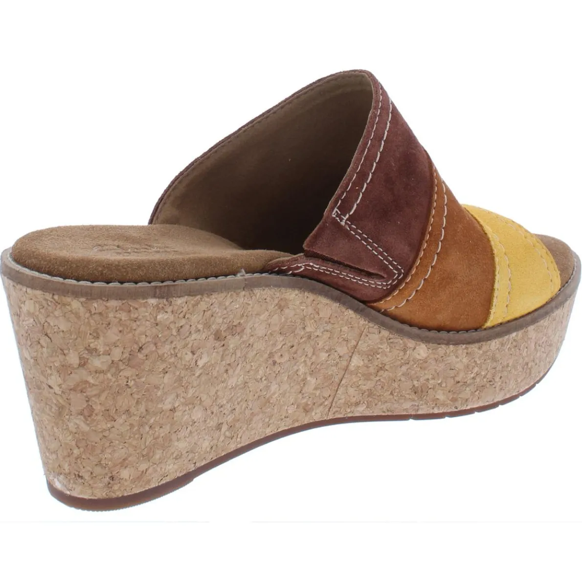 Aisley Lily Suede Cork Wedge Sandals