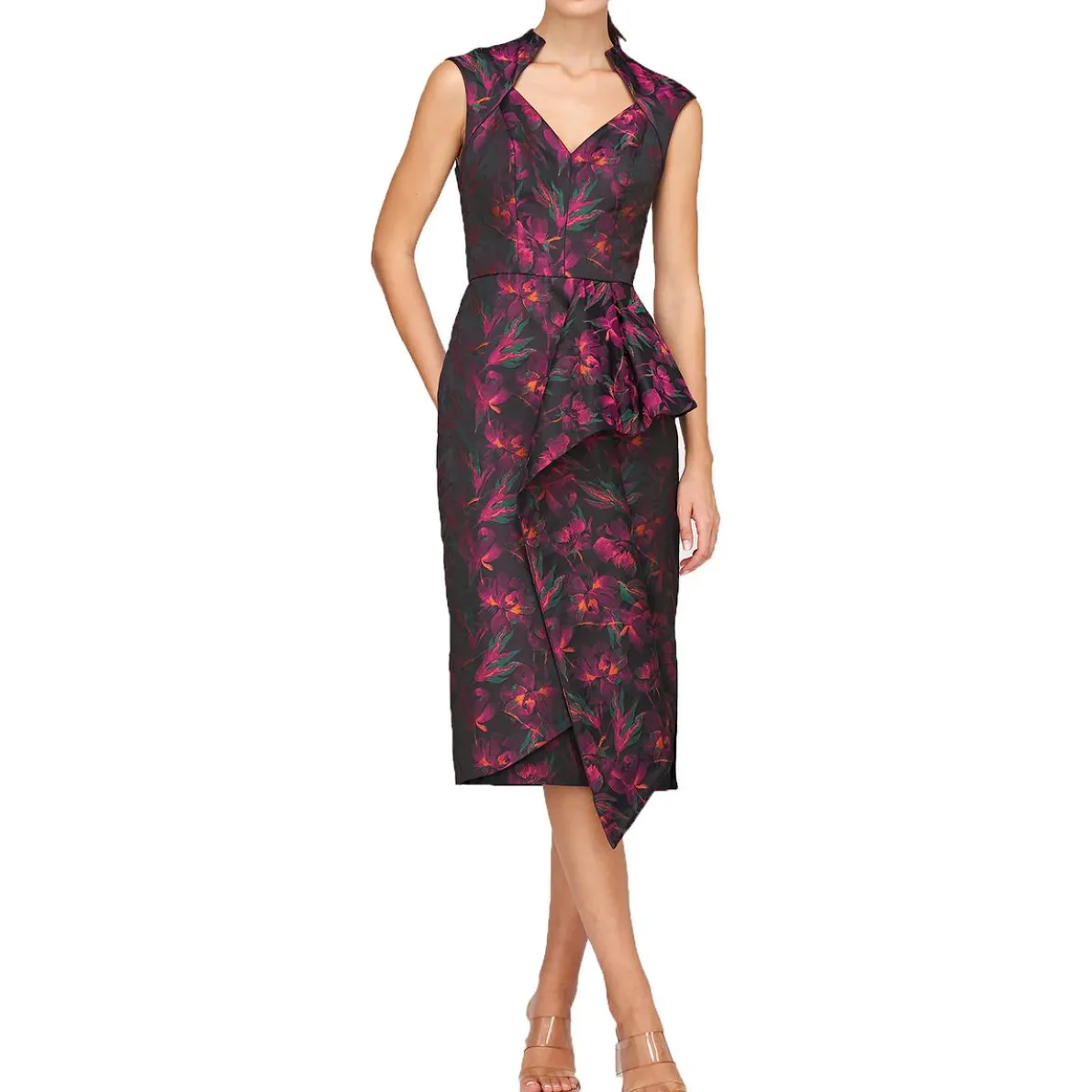 Kensley Floral Print Midi Dress