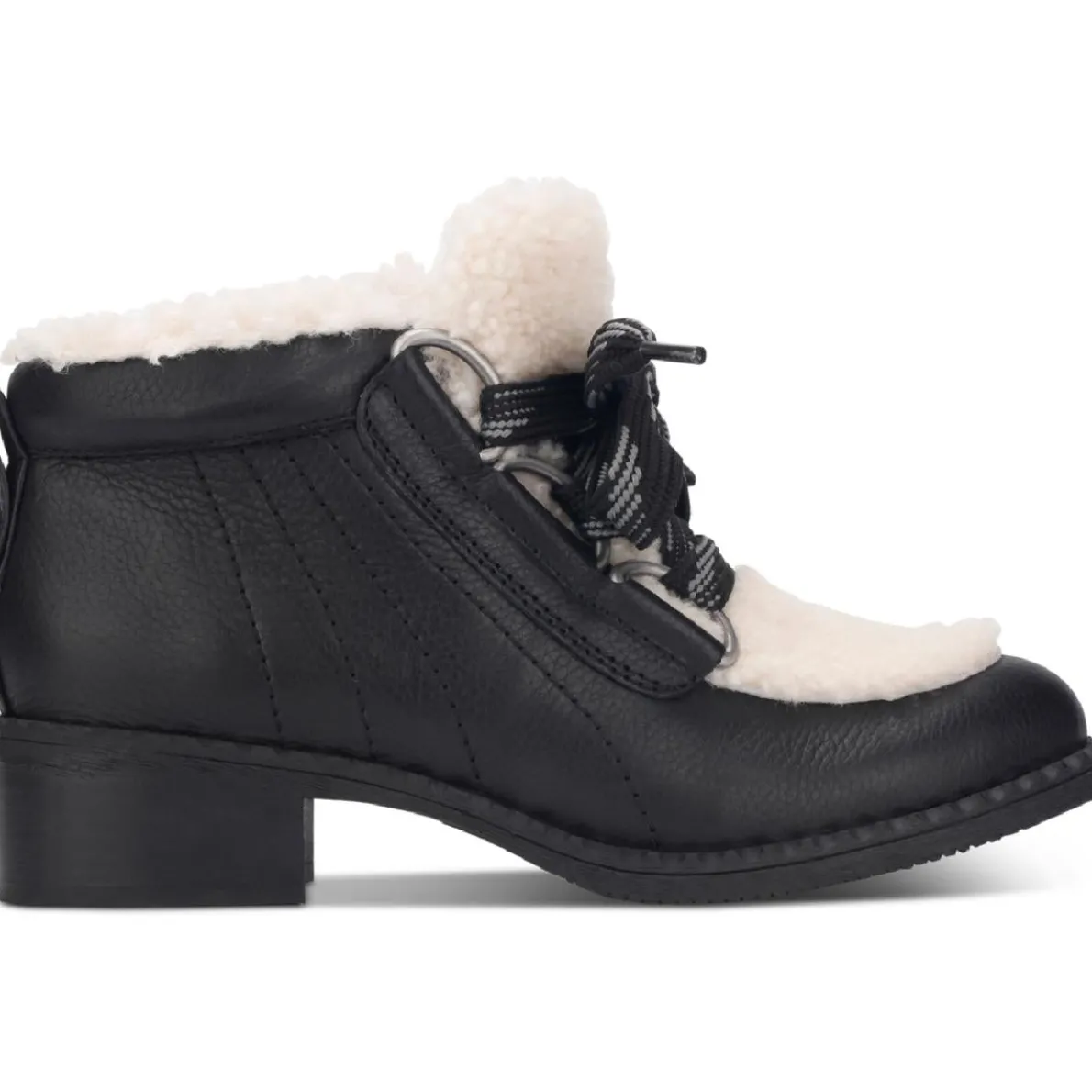 Best Stitch Leather Shearling Shooties