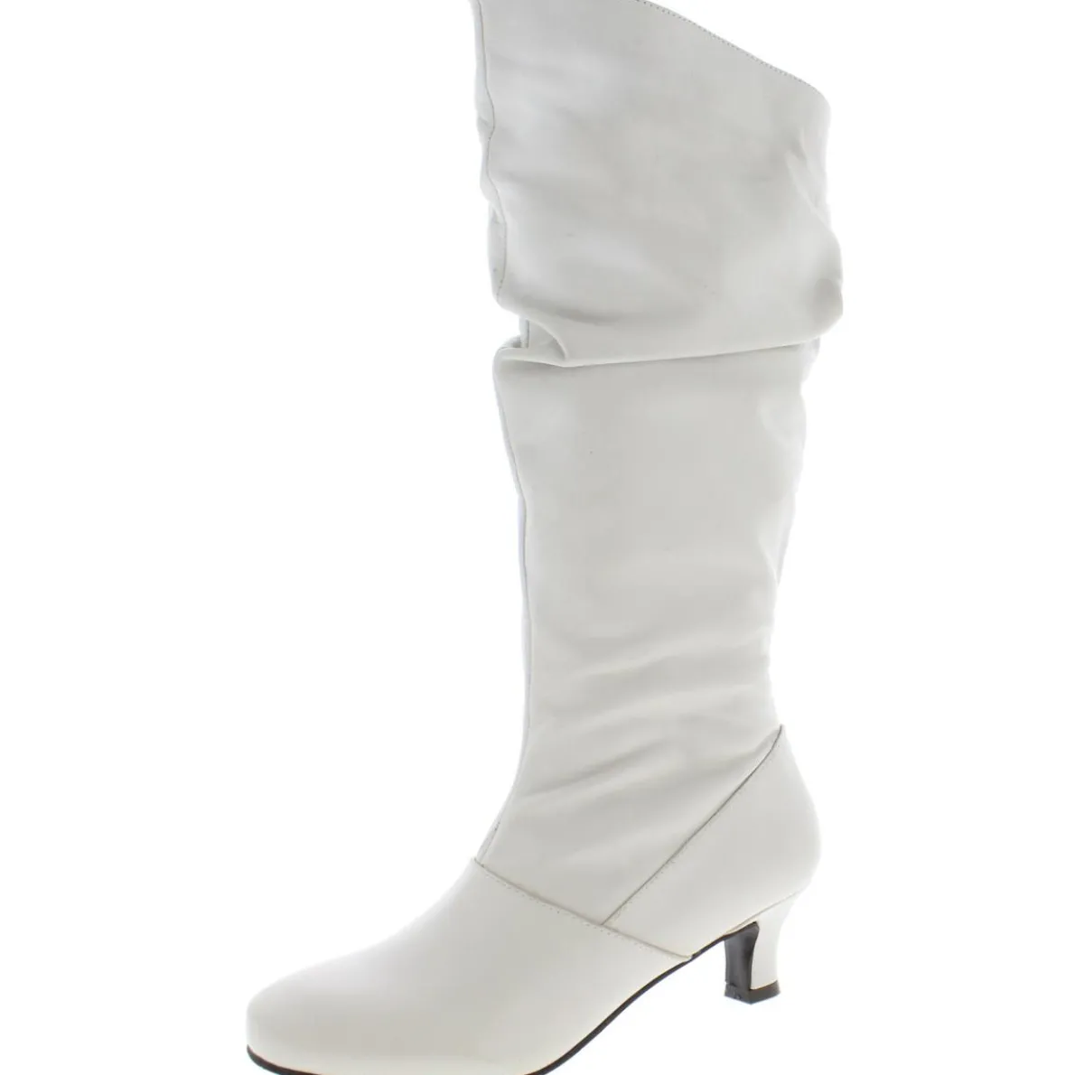 Groovey Leather Pull On Knee-High Boots