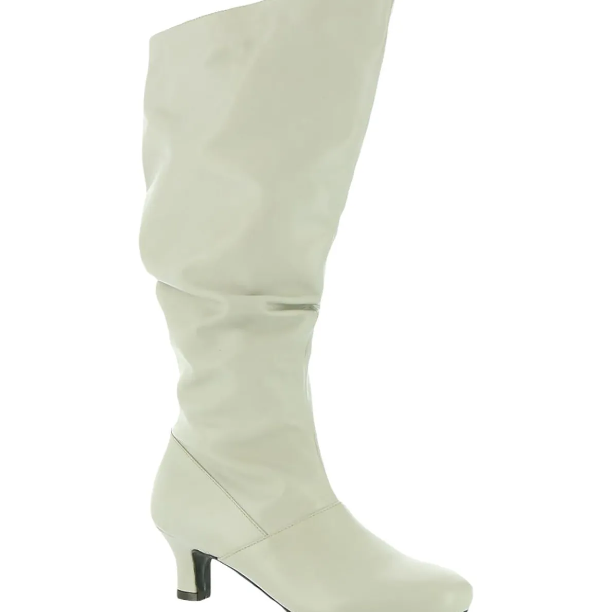 Groovey Leather Pull On Knee-High Boots