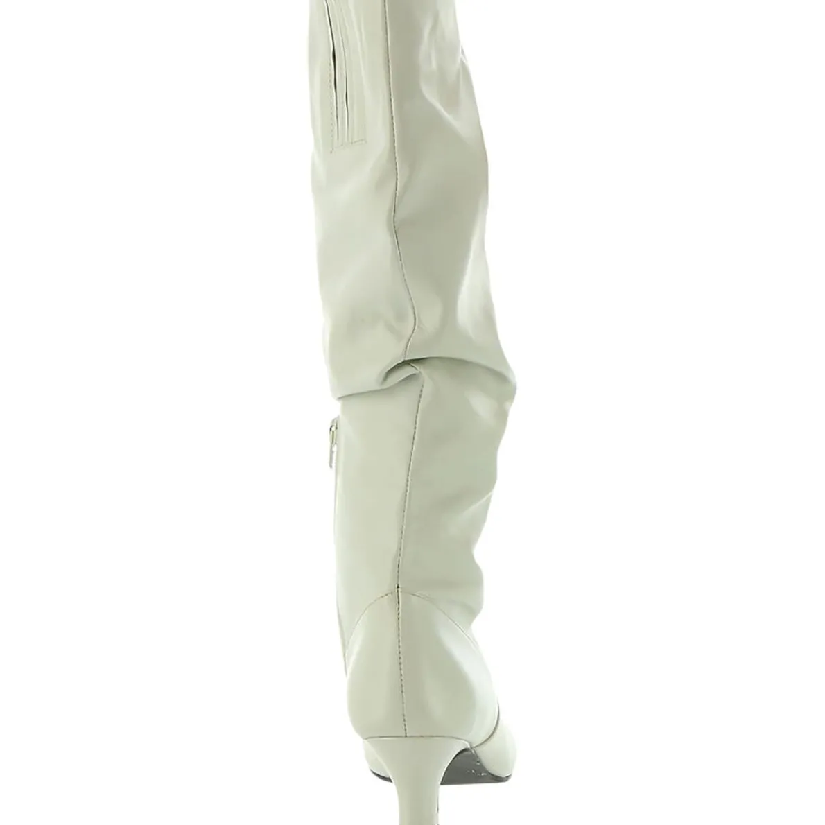 Groovey Leather Pull On Knee-High Boots