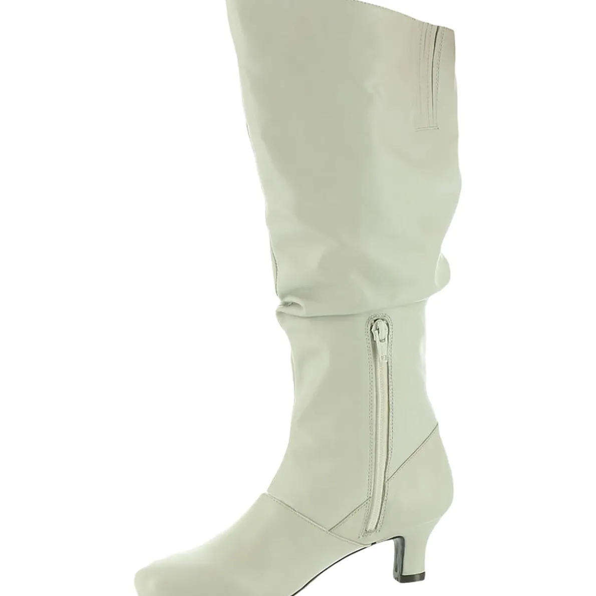 Groovey Leather Pull On Knee-High Boots