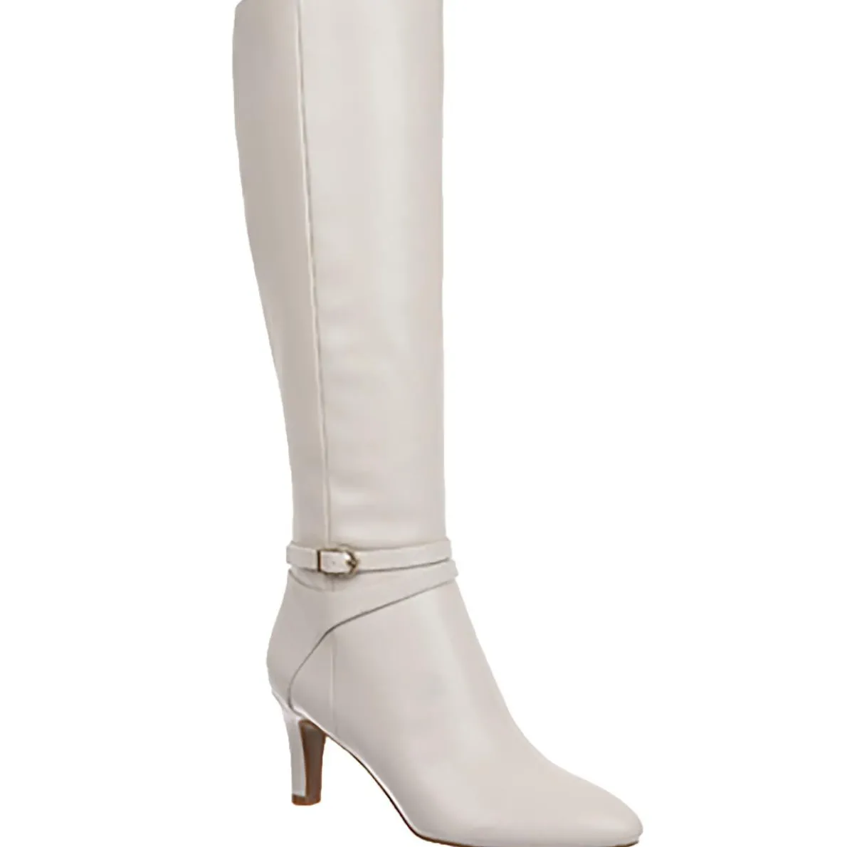 Wide Calf Faux Leather Knee-High Boots