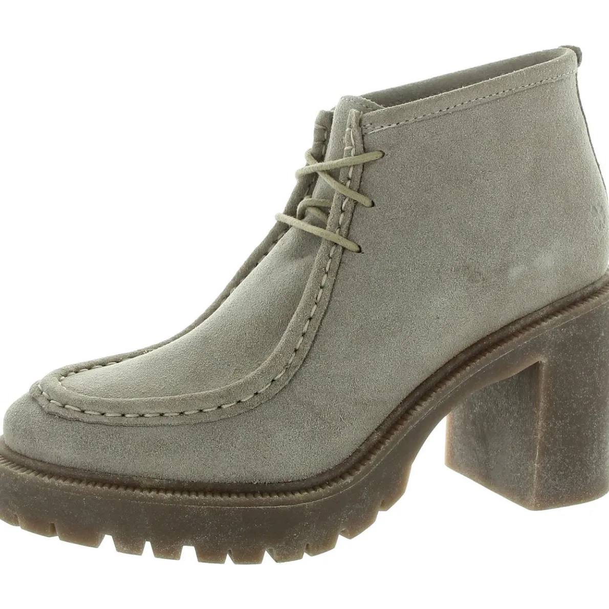 Hollia Block Heel Faux Suede Mid-Calf Boots