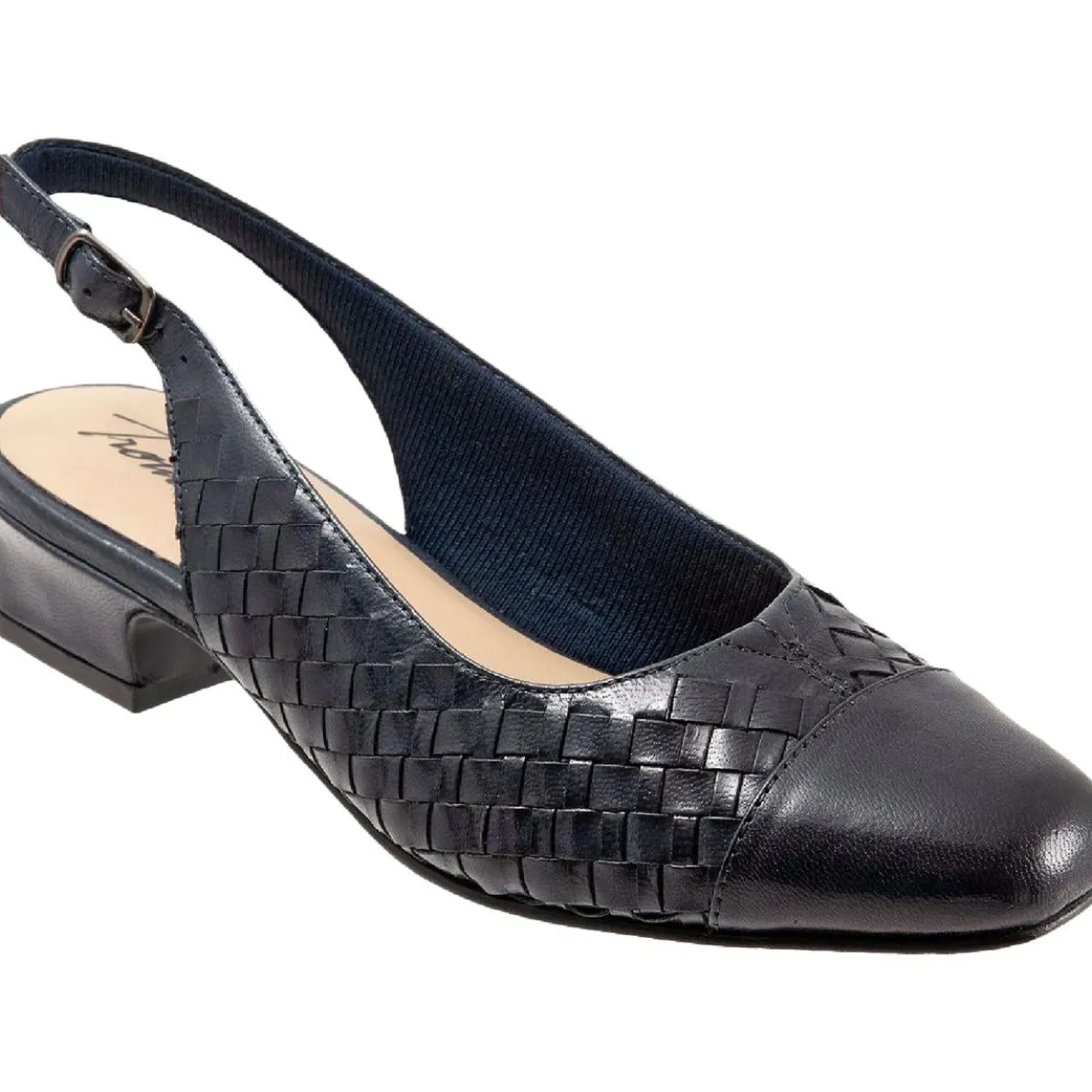 Dea Woven Leather Woven Slingback Heels