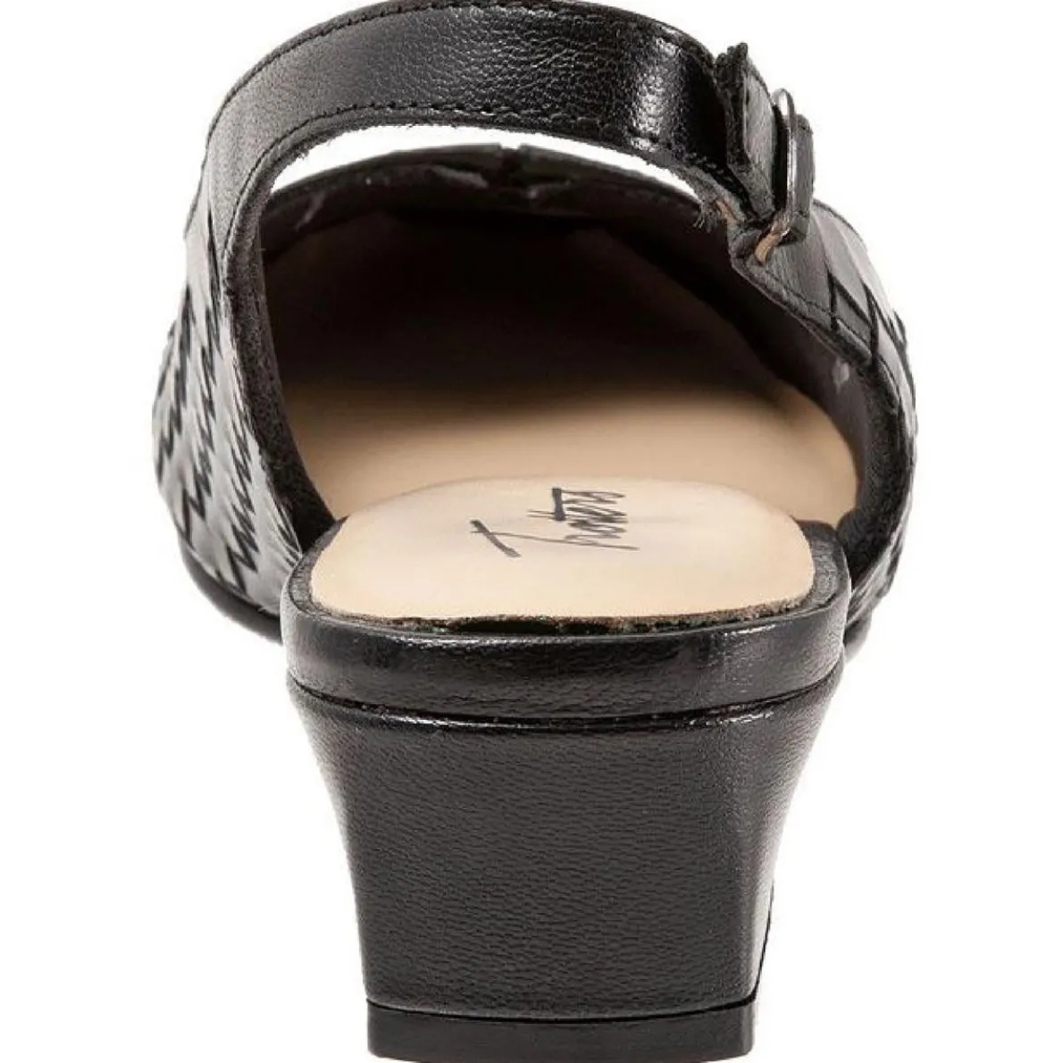 Dea Woven Leather Woven Slingback Heels