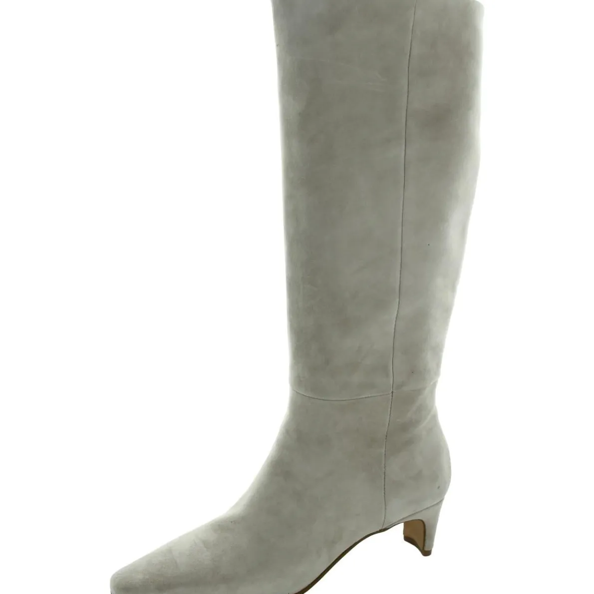 DAGNE Solid Leather Knee-High Boots