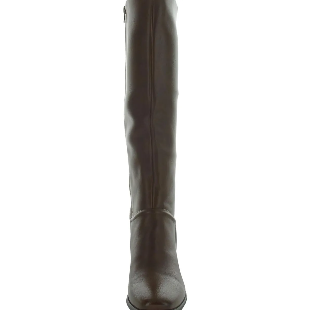 Thalia Faux Leather Almond Toe Knee-High Boots