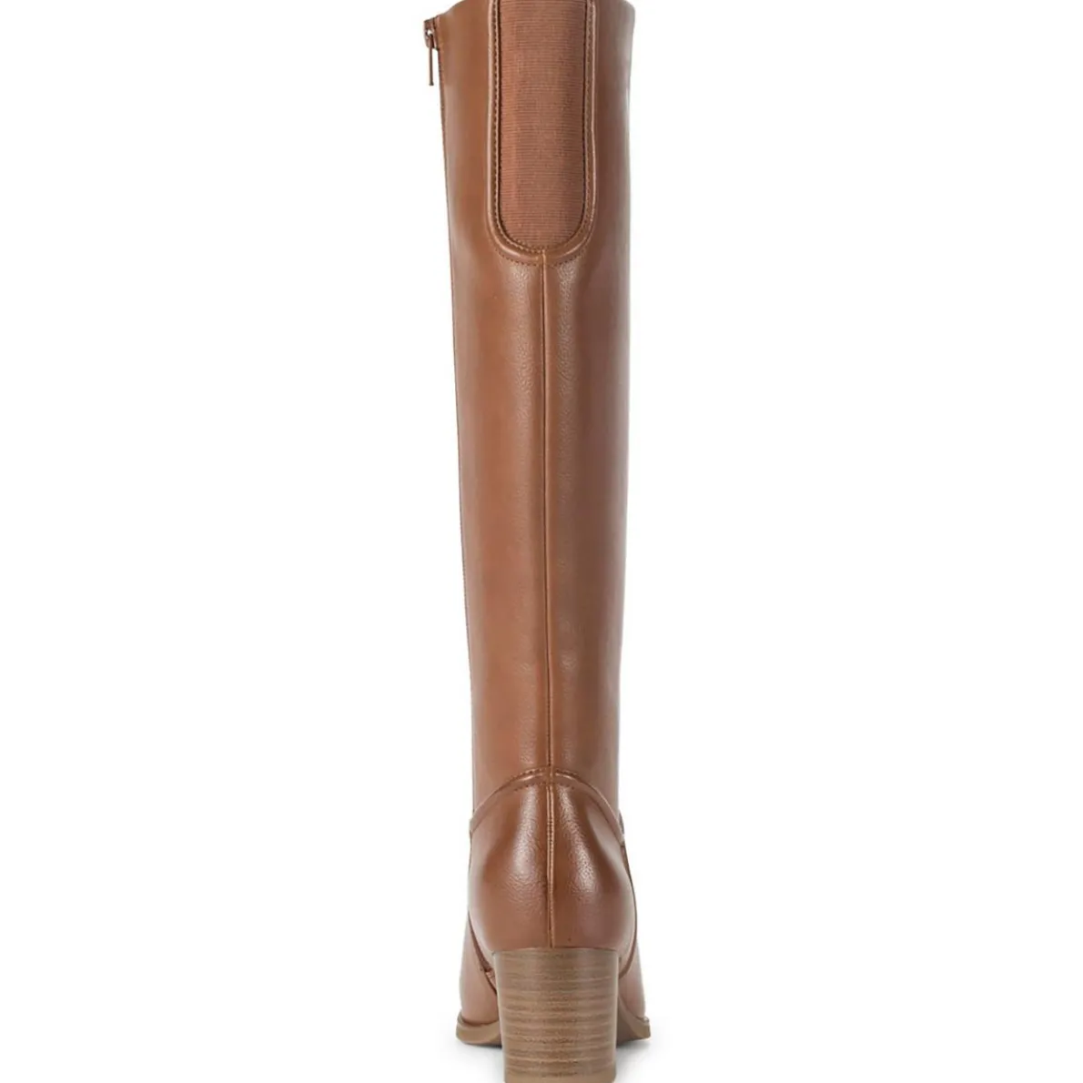 Thalia Faux Leather Almond Toe Knee-High Boots