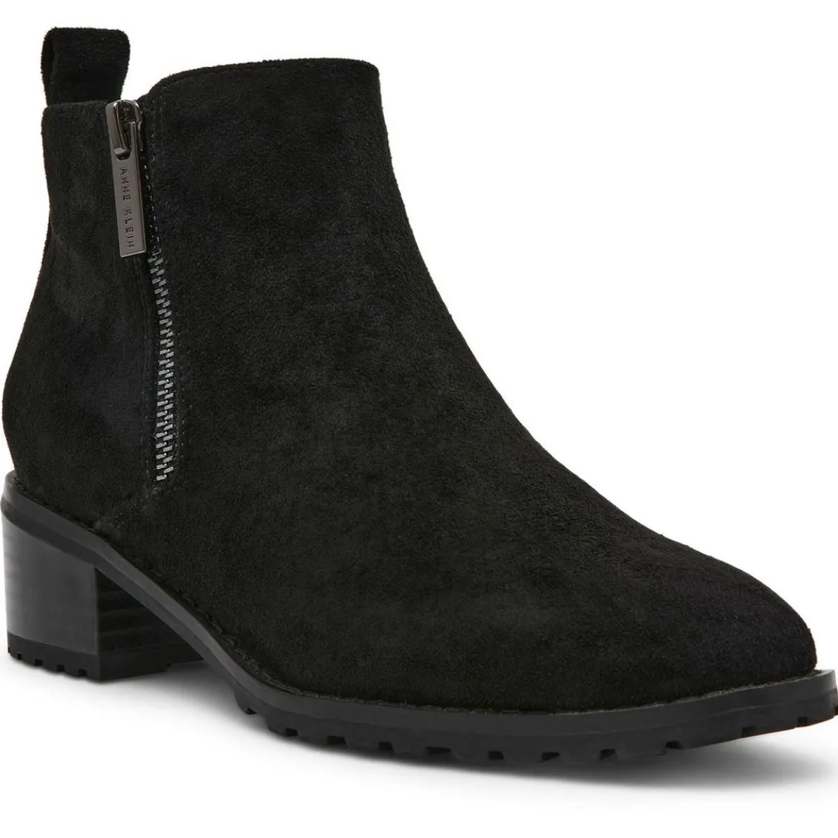 Saka01f9 Zipper Suede Ankle Boots