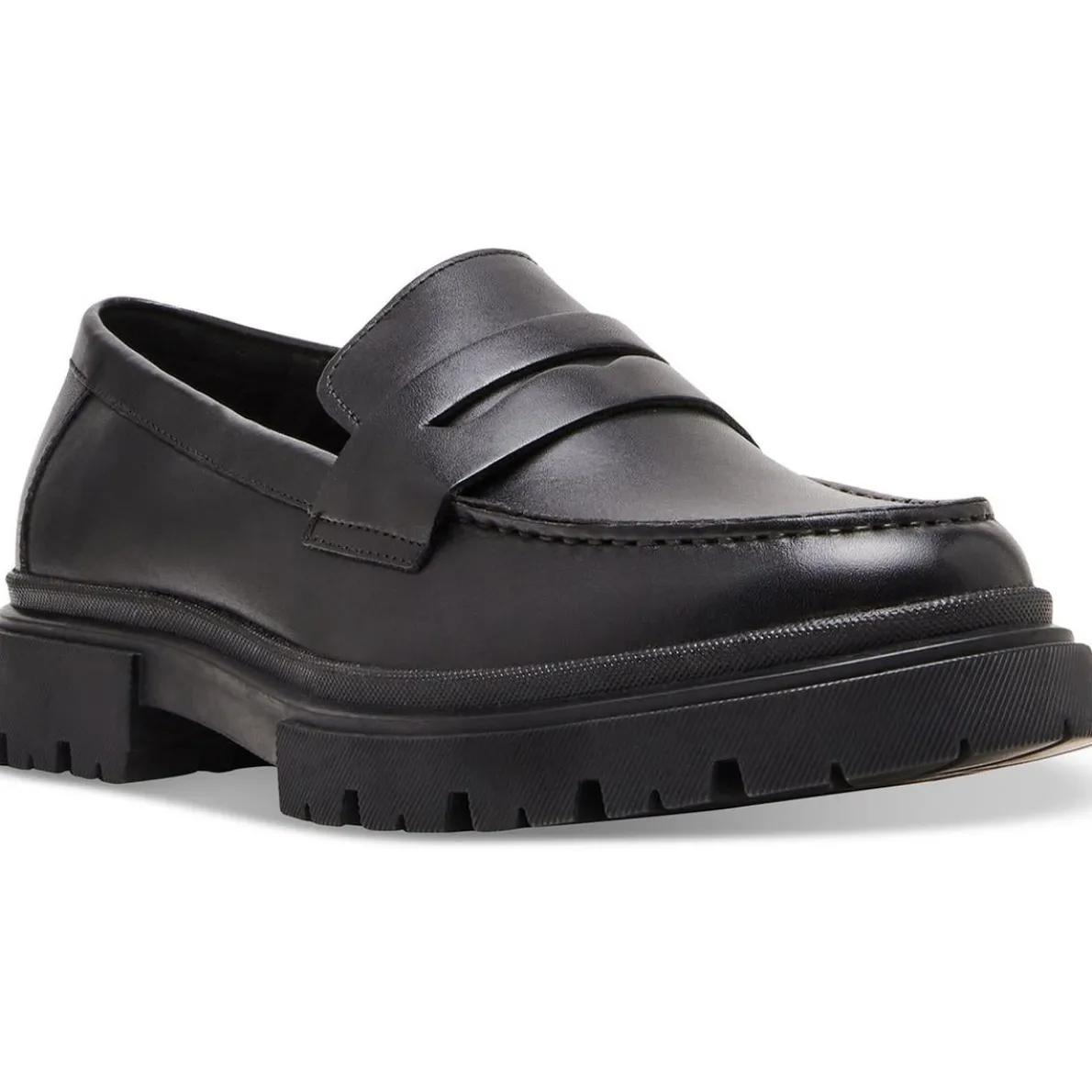 AKKRON Laceless Faux Leather Loafers