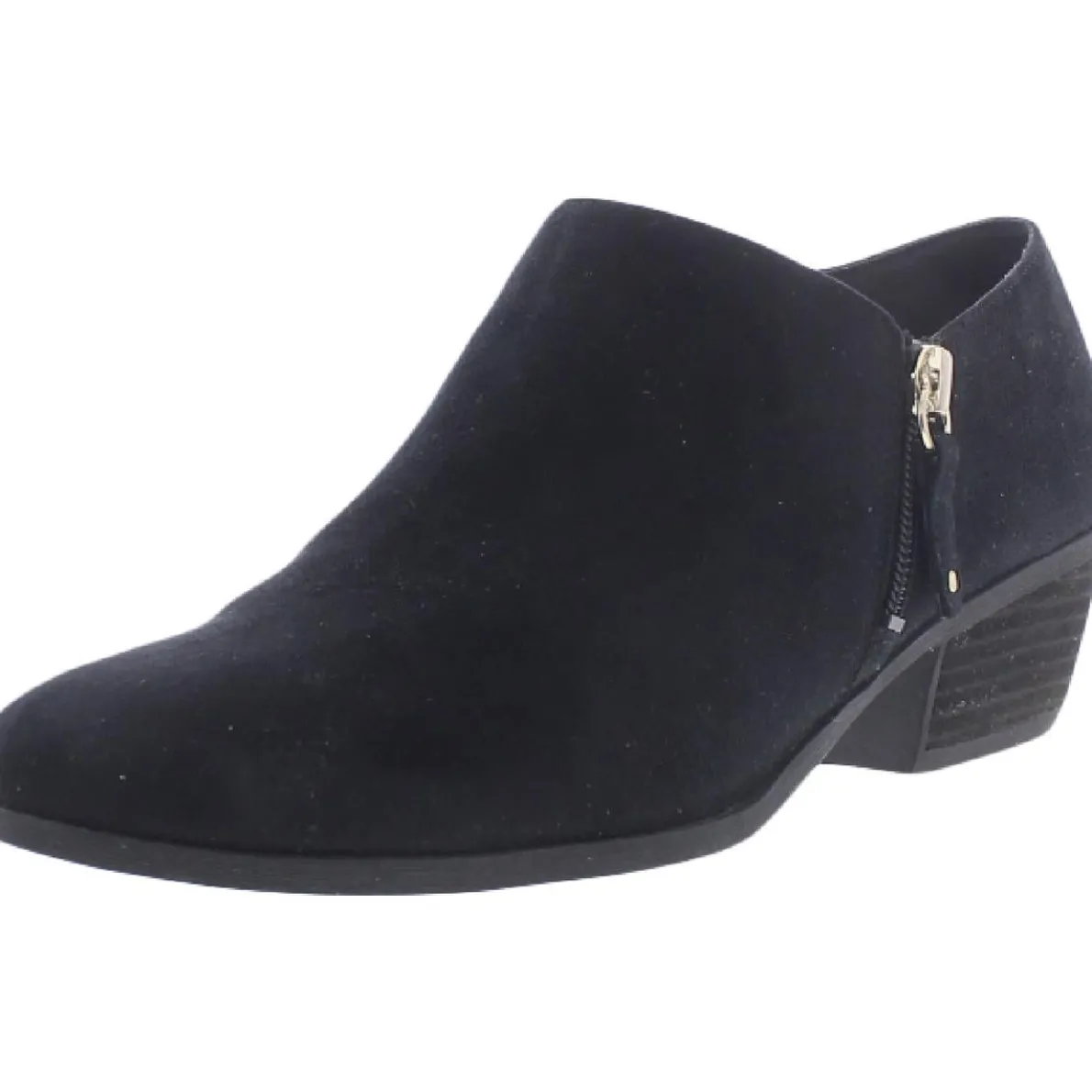 Brief Faux Suede Ankle Shooties