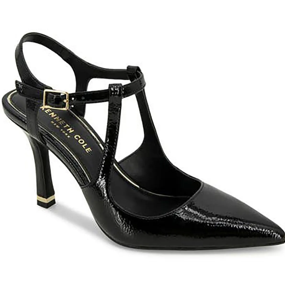 Textured Faux Leather Ankle Strap