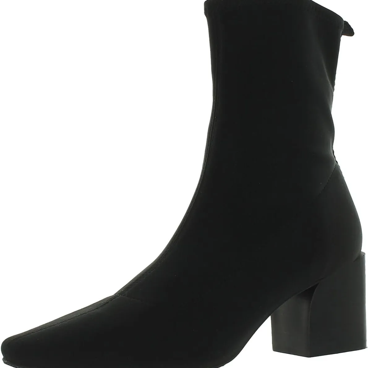 Angeld Faux Suede Block Heel Ankle Boots