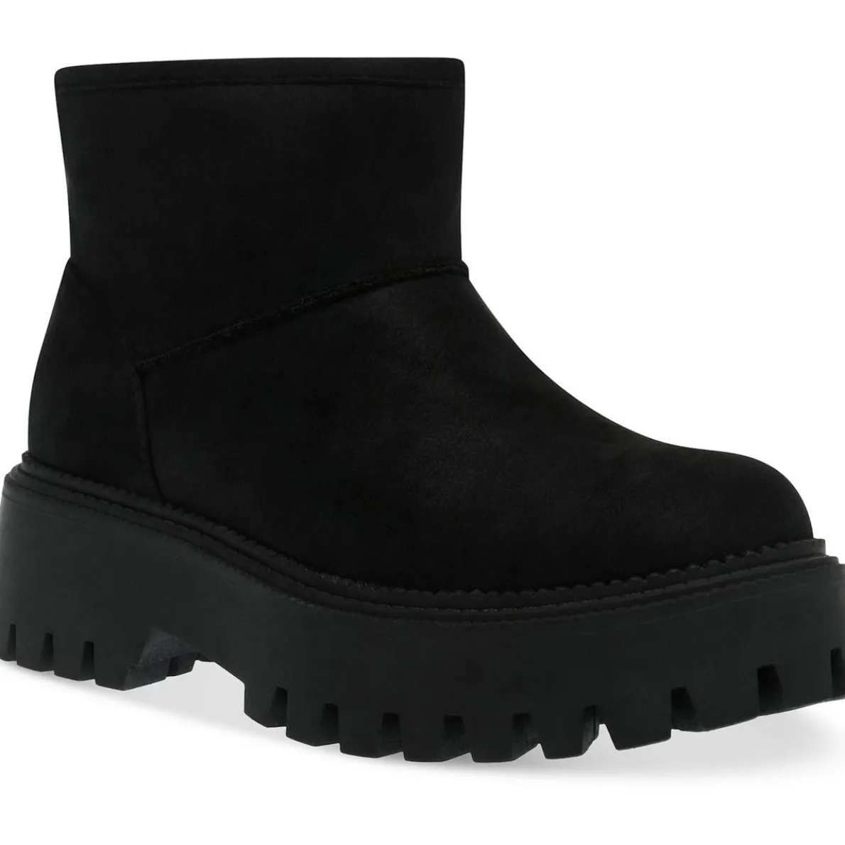 Lonny Faux Fur Faux Suede Ankle Boots