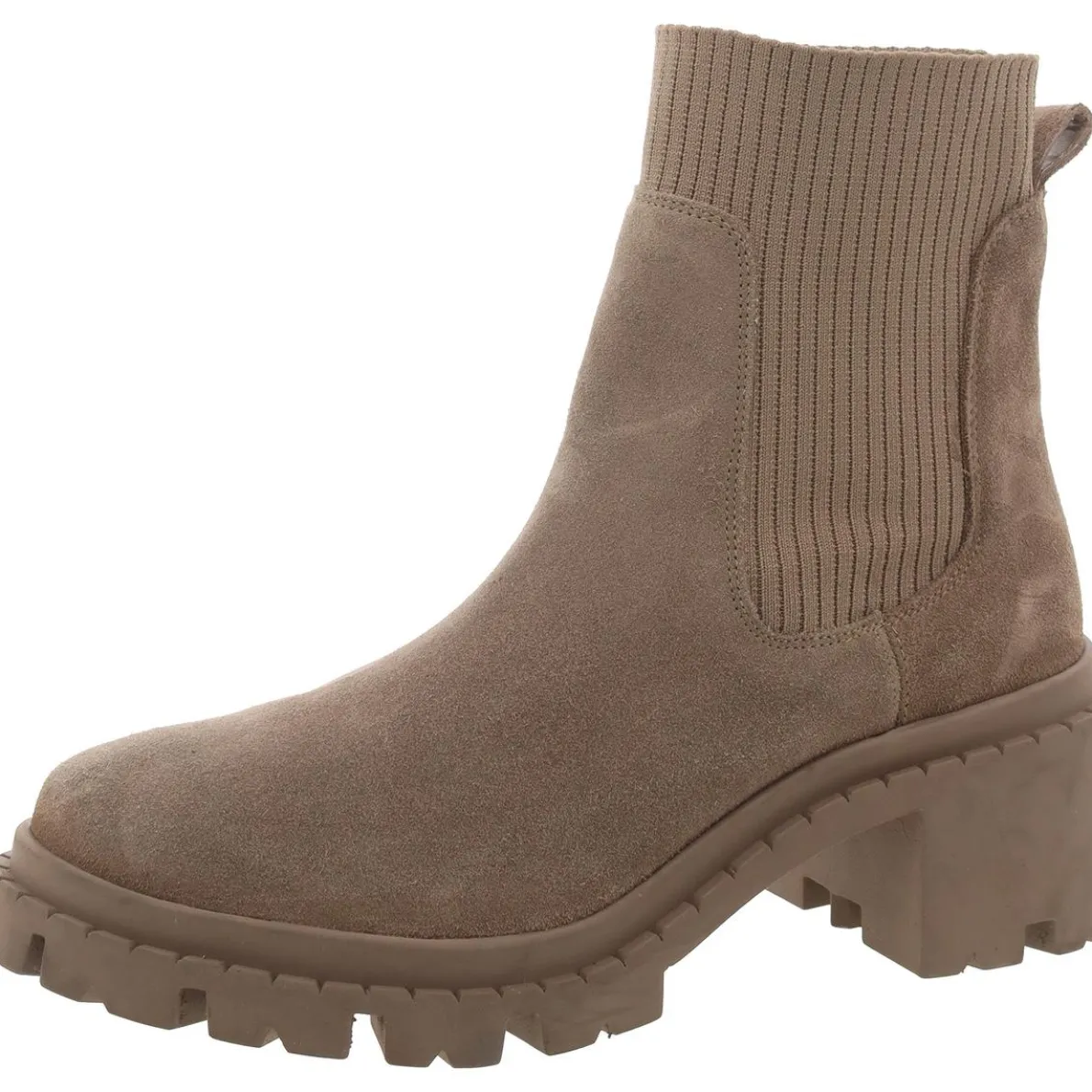 Zappa Suede Block Heel Chelsea Boots