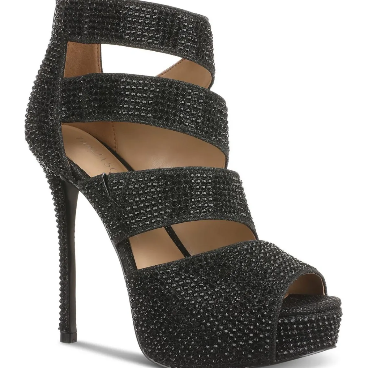 LANA Jeweled Lace-Up Heels
