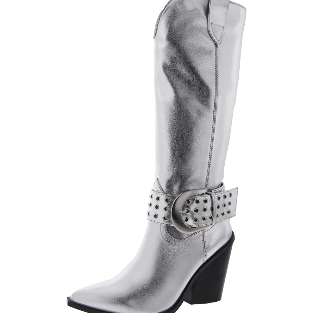 Lennon Faux Leather Pointed Toe Knee-High Boots