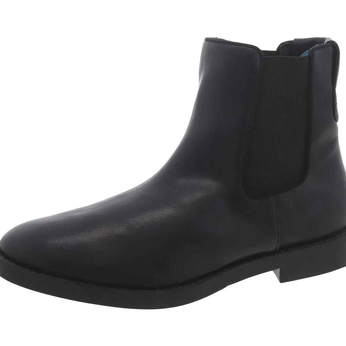 Faux leather Block Heel Chelsea Boots