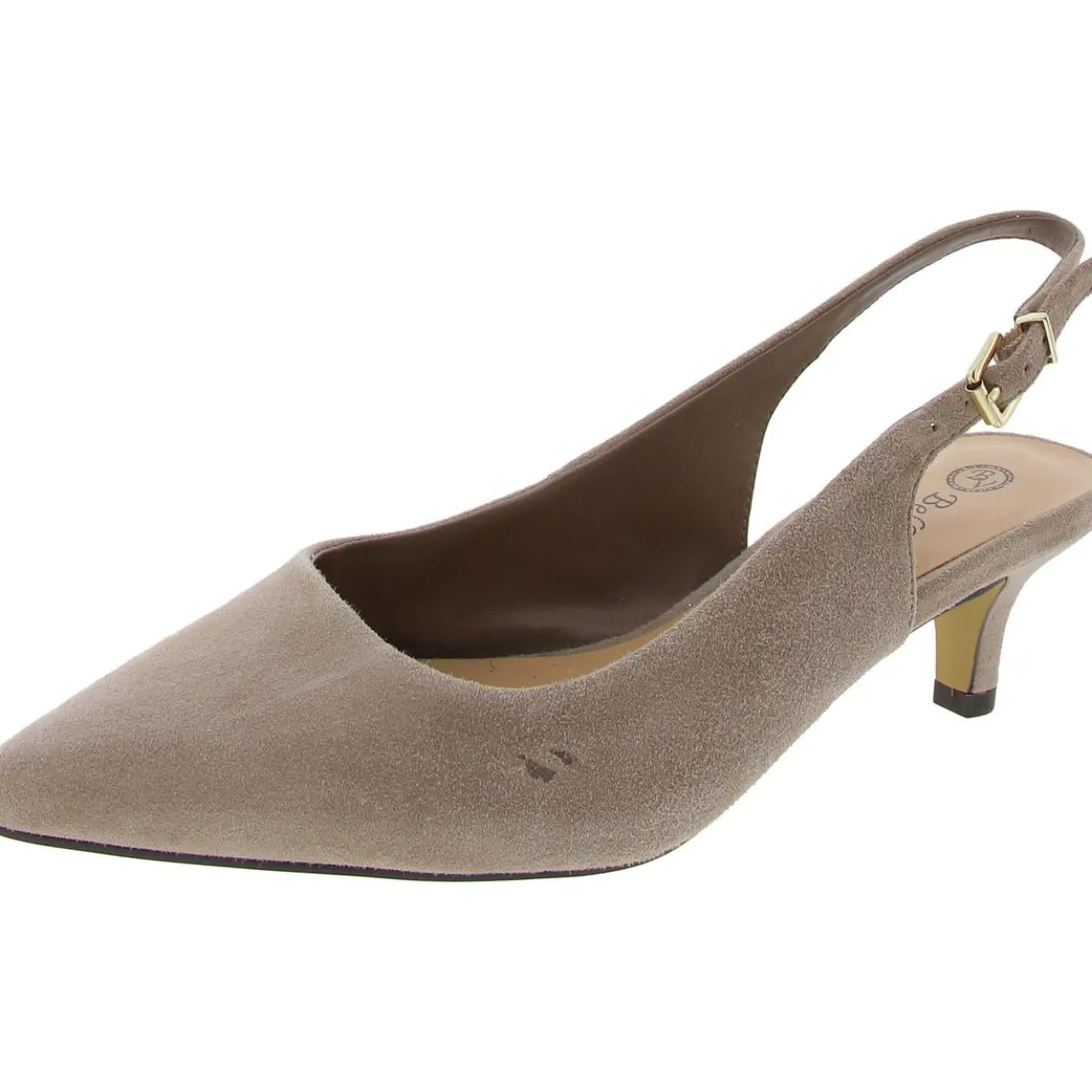 Scarlett Suede Solid Slingback Heels