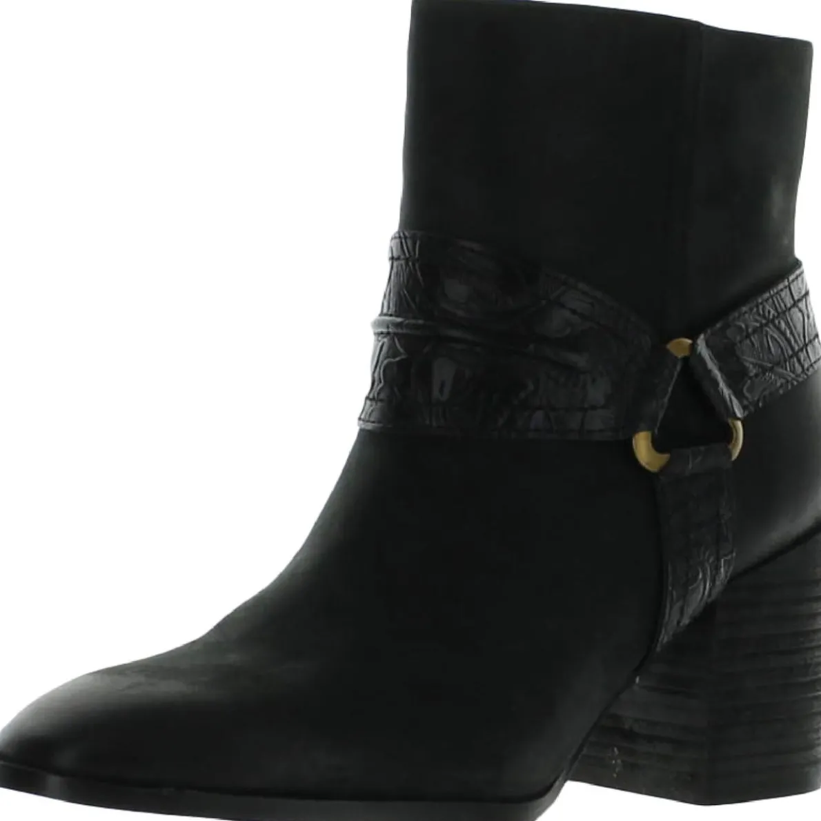 Carnelia Water Repellent Square Toe Ankle Boots