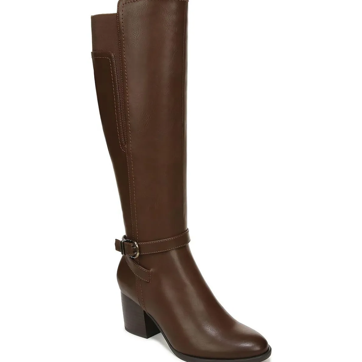 UPTOWN Faux Leather Tall Knee-High Boots