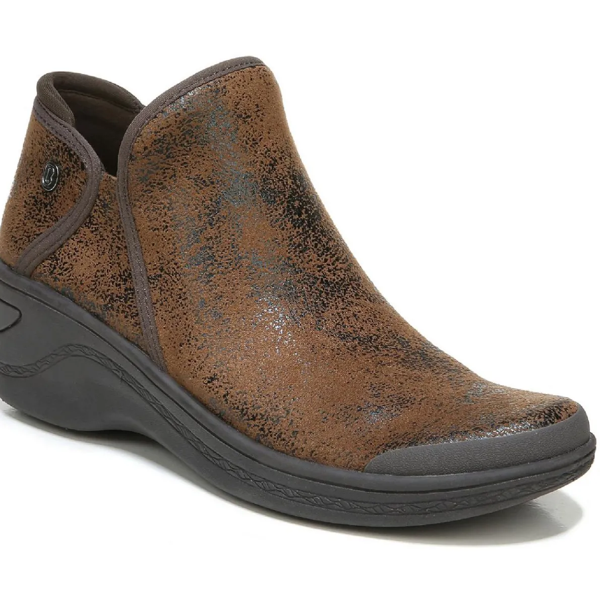 Domino Zipper Slip On Ankle Boots