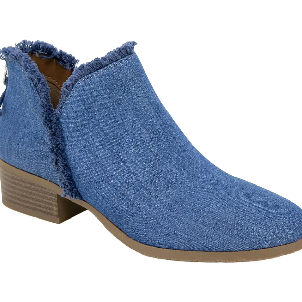 SIDE SKIP Zipper Ankle Boots