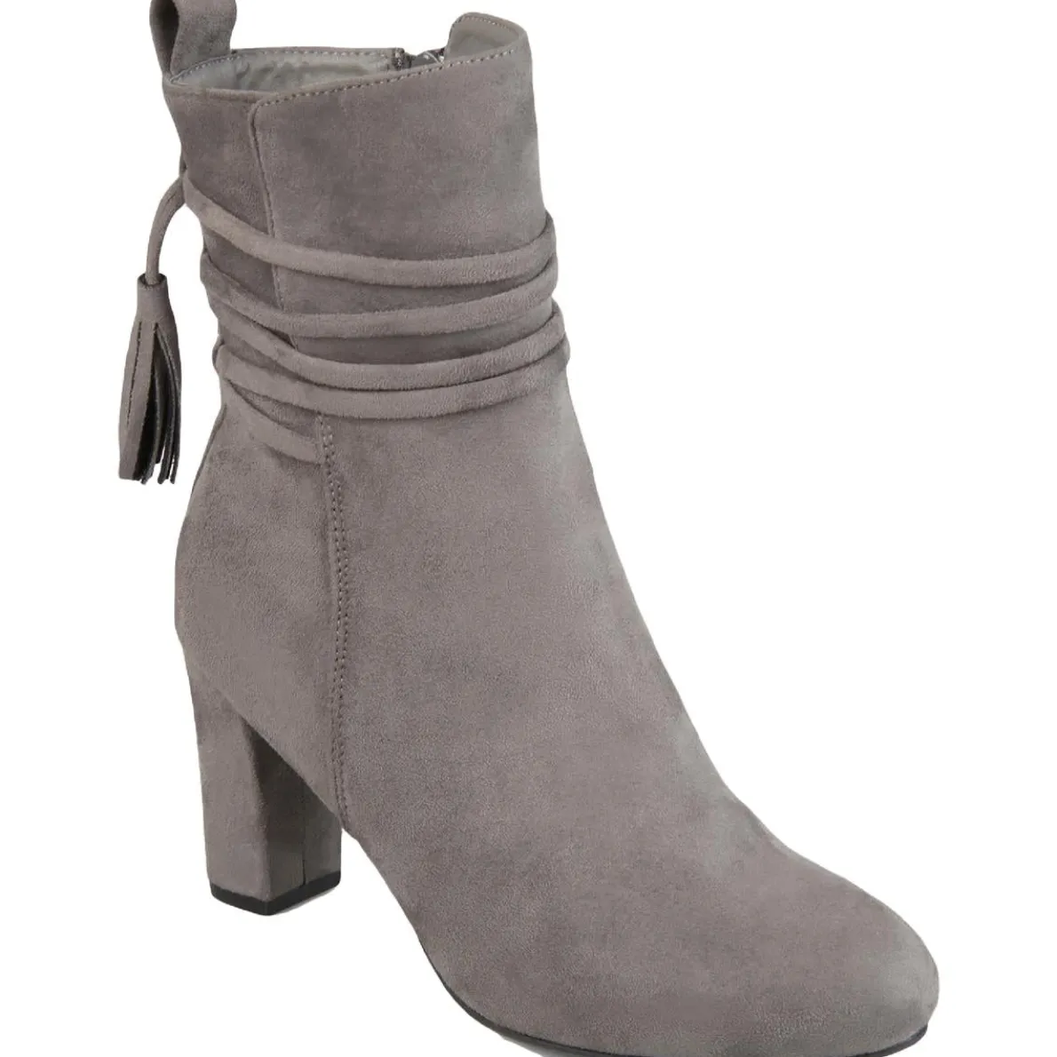Zuri Tassel Block Heel Ankle Boots