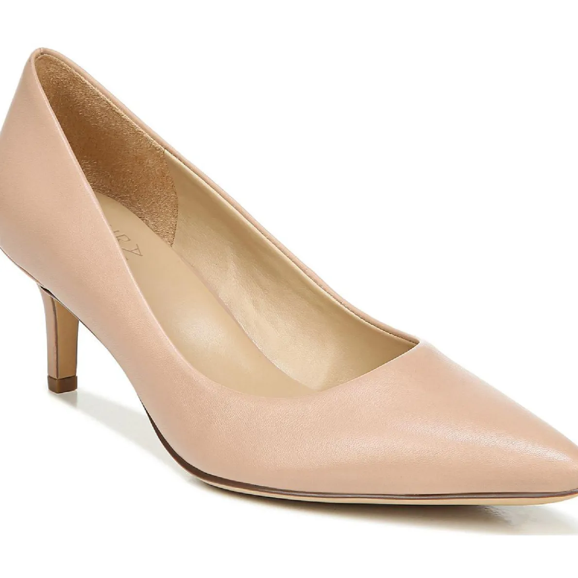 Everly Leather Slip On Dress Heels