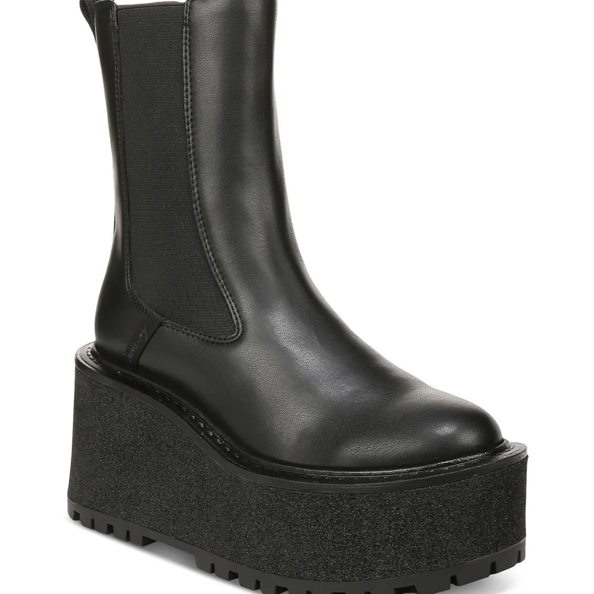 Susan Faux Leather Chunky Chelsea Boots