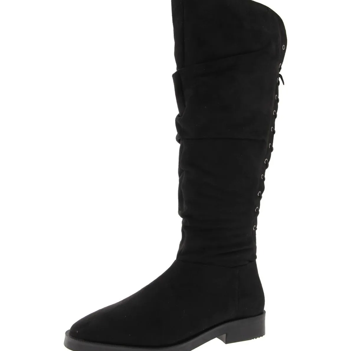 Lace-Up Knee-High Boots