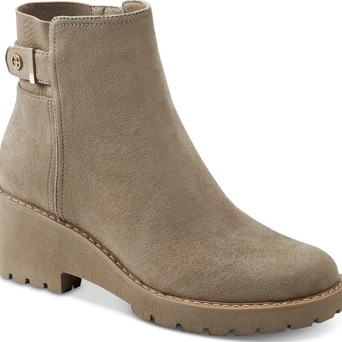 Vedaa Faux Suede Ankle Booties