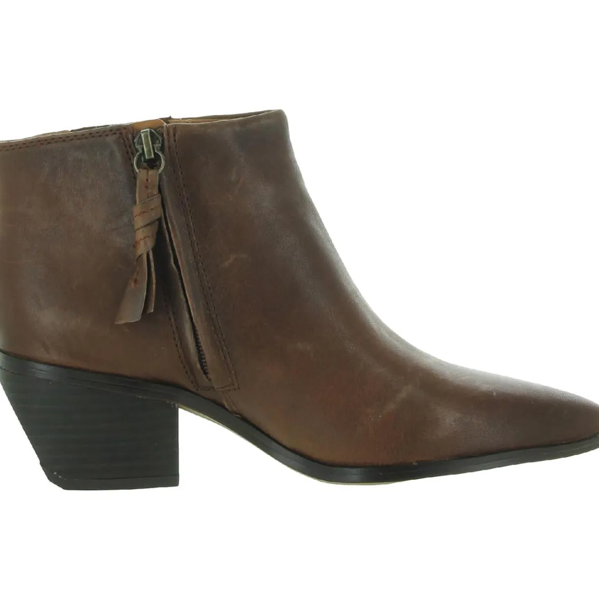 Spur Leather Heels Booties
