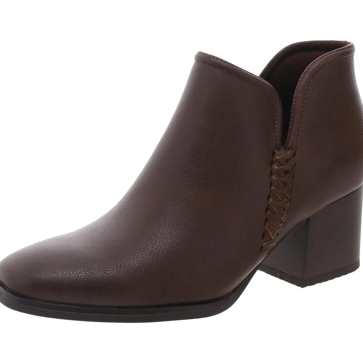 Tristen Faux Leather Ankle Booties
