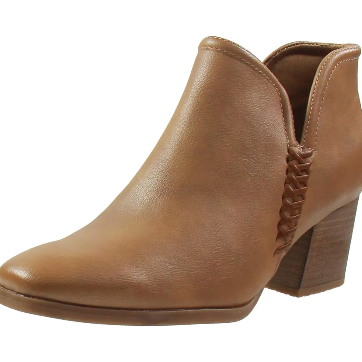 Tristen Faux Leather Ankle Booties
