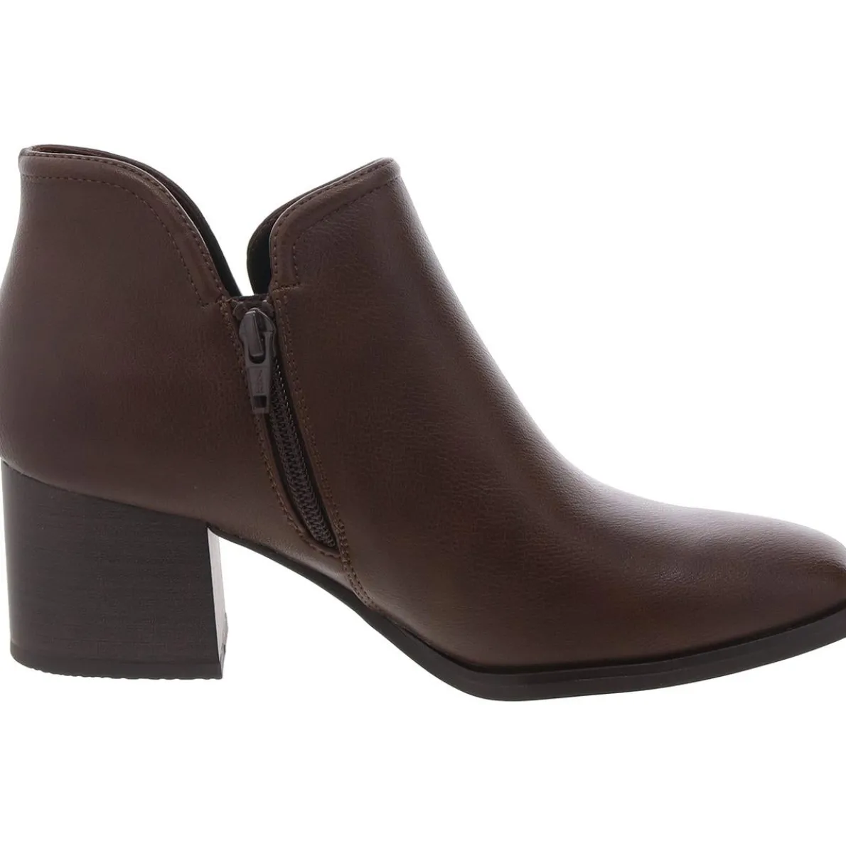 Tristen Faux Leather Ankle Booties