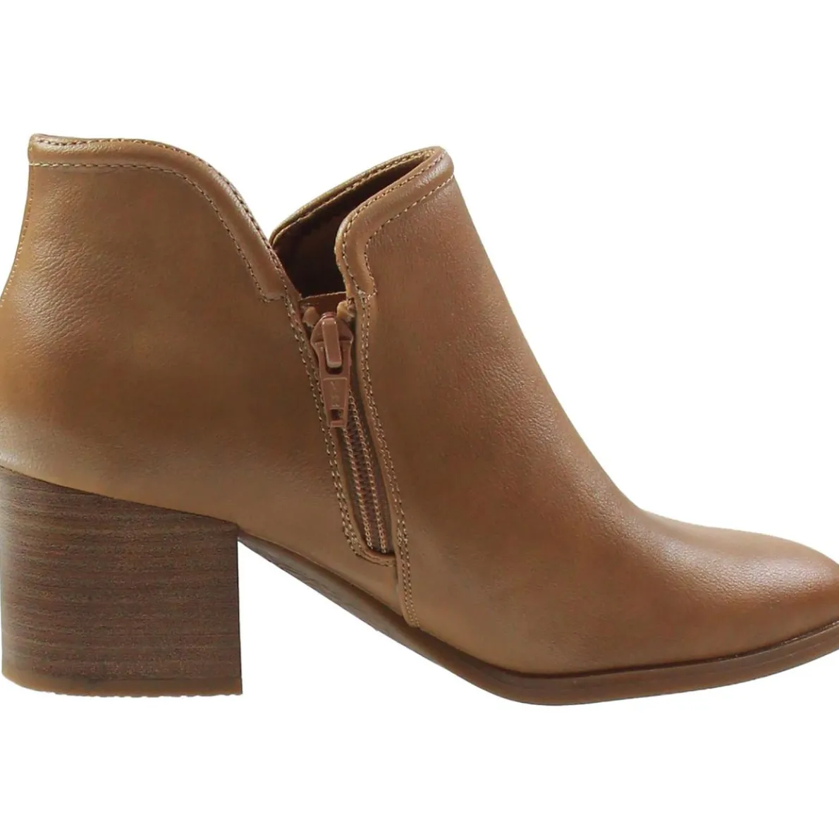 Tristen Faux Leather Ankle Booties