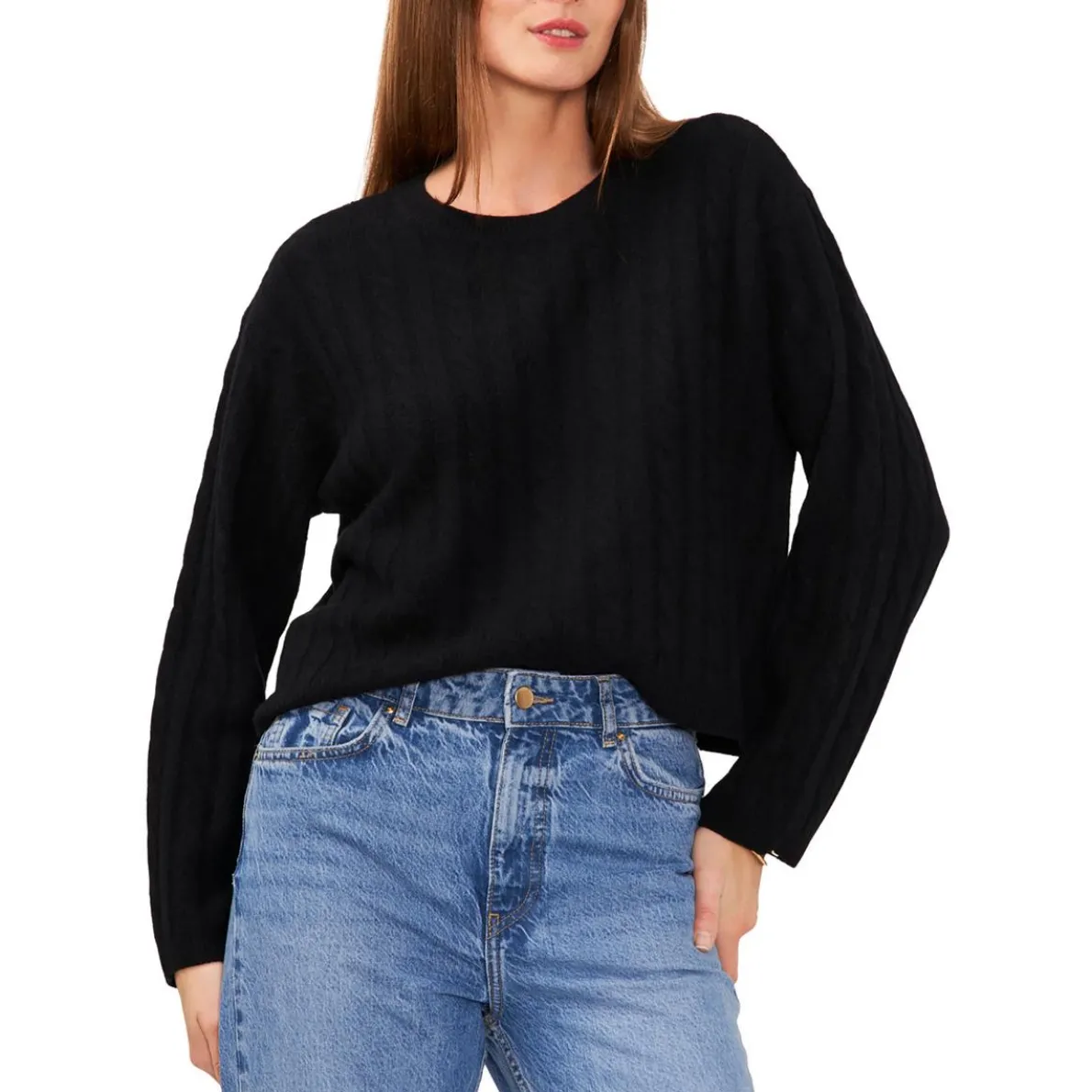 Crewneck Long Sleeve Pullover Sweater