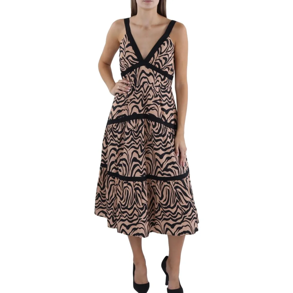 Cotton Mid Calf Midi Dress