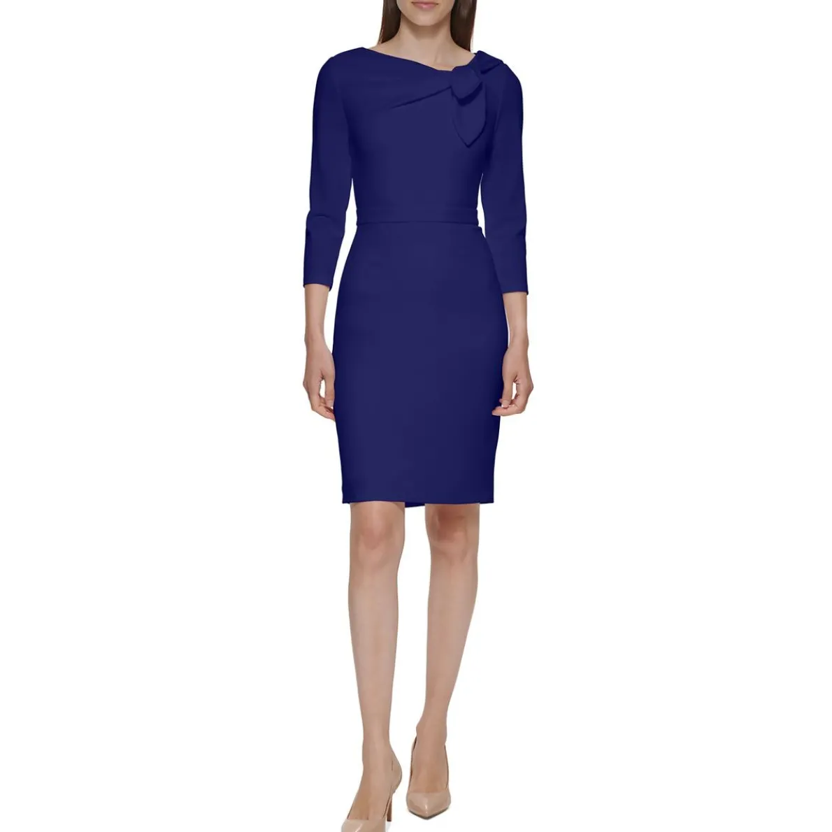 Crepe Midi Dress